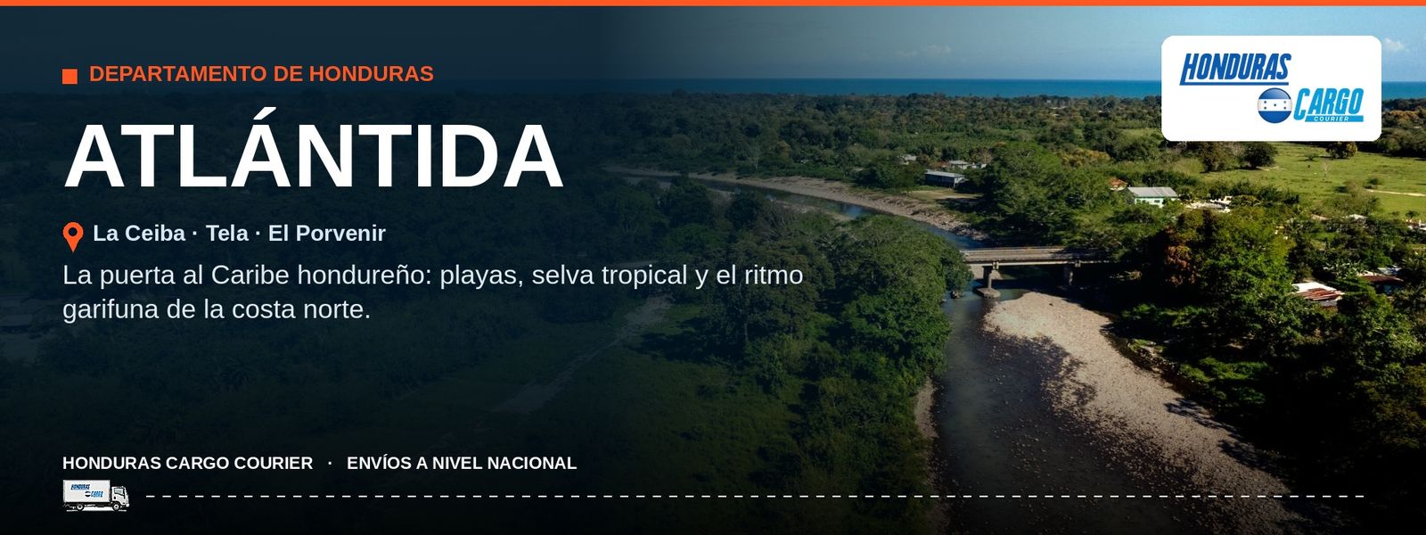 Cobertura Honduras Cargo Courier en Atlántida