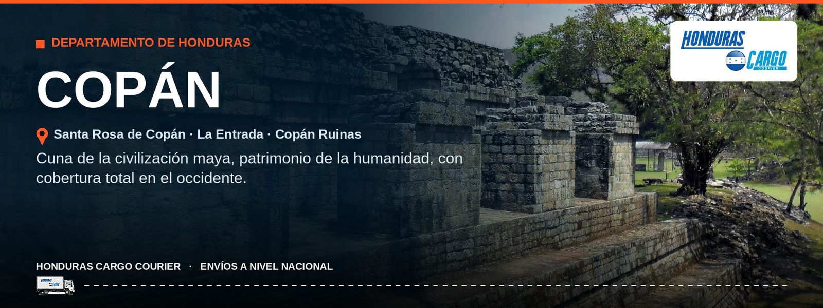 Cobertura Honduras Cargo Courier en Copán