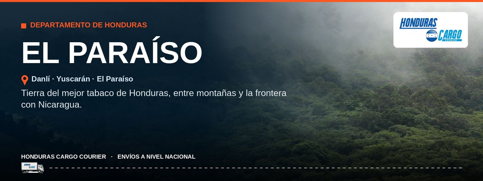 Cobertura Honduras Cargo Courier en El Paraíso