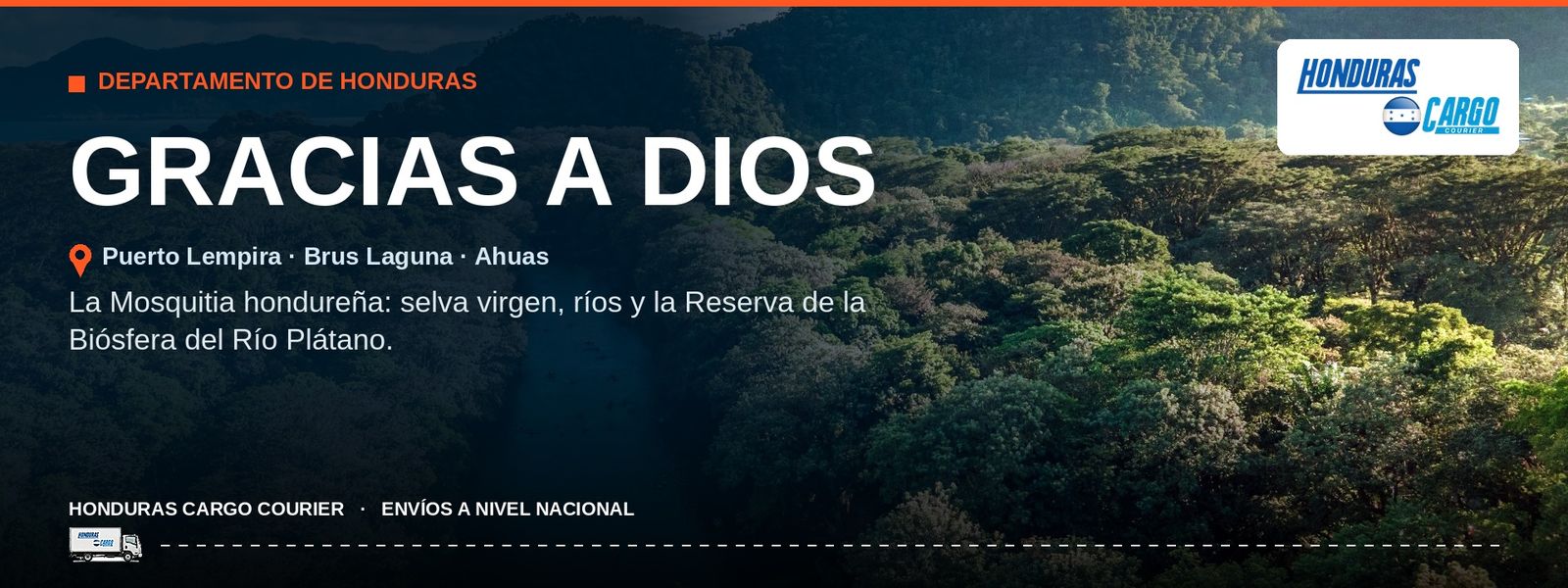 Cobertura Honduras Cargo Courier en Gracias a Dios