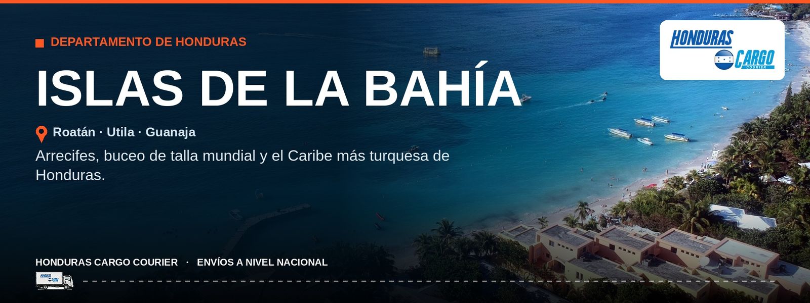 Cobertura Honduras Cargo Courier en Islas de la Bahía